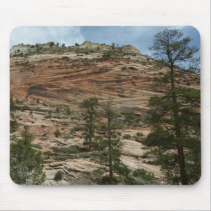 Worn Rock Walls in Zion National Park Mouse Mat