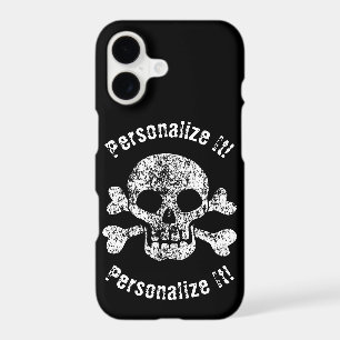 Worn Skull and Crossbones