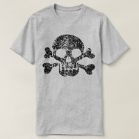 Worn Skull and Crossbones