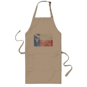 Worn Texas Flag Long Apron