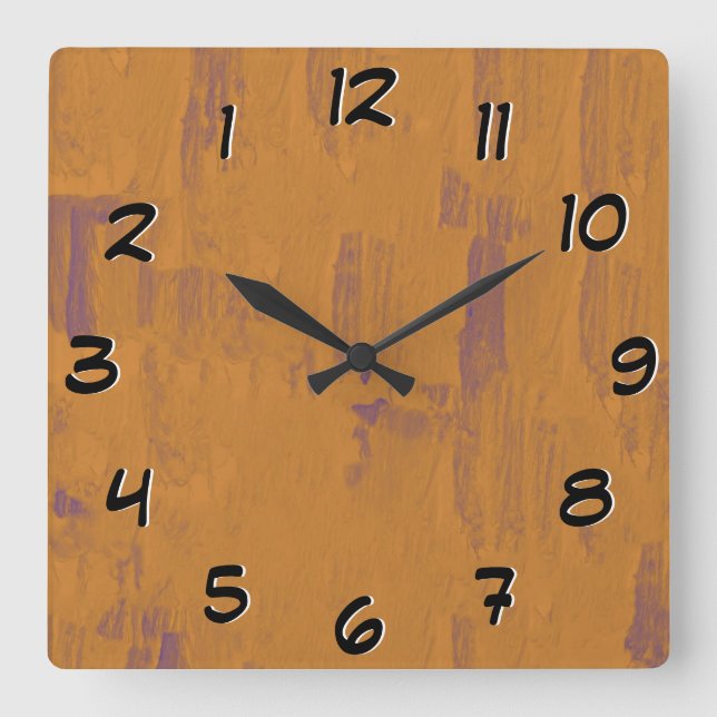 Worn Wood Look -Turn Back the Time Backwards Clock (Front)