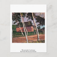 Worpsweder Landscape By Paula Modersohn-Becker