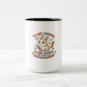 Worried Bunny Snack Alert Mug
