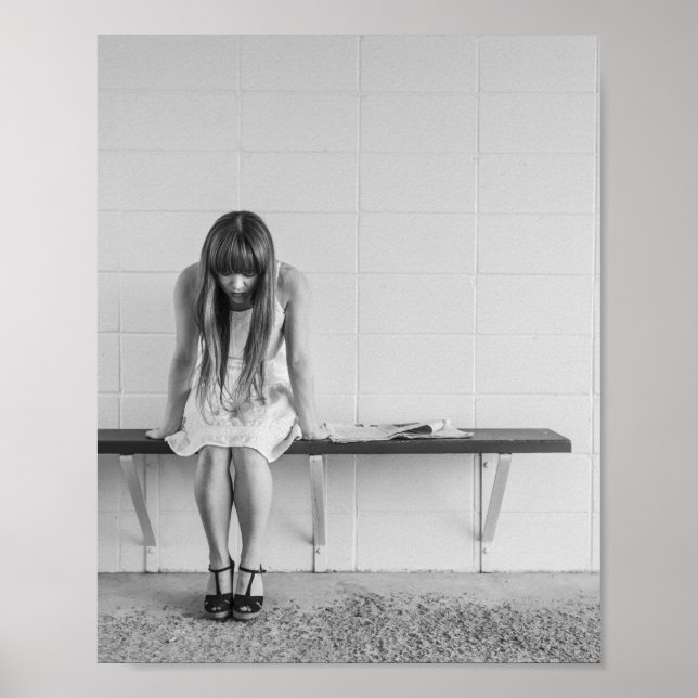 Worried Girl Poster (Front)