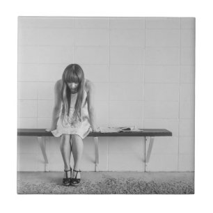 Worried Girl Tile
