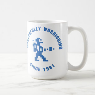 Worrior - blue coffee mug
