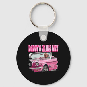 Worry Daddys On His Way Trump 1 Key Ring