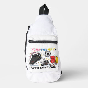 Worry-Free Ref Kit — Funny Kawaii Soccer Referee Sling Bag