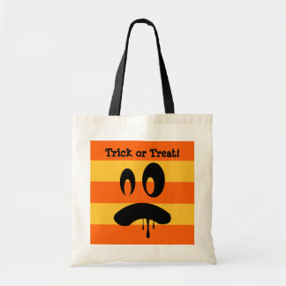 Worry sick Jack o lantern orange trick or treat Tote Bag