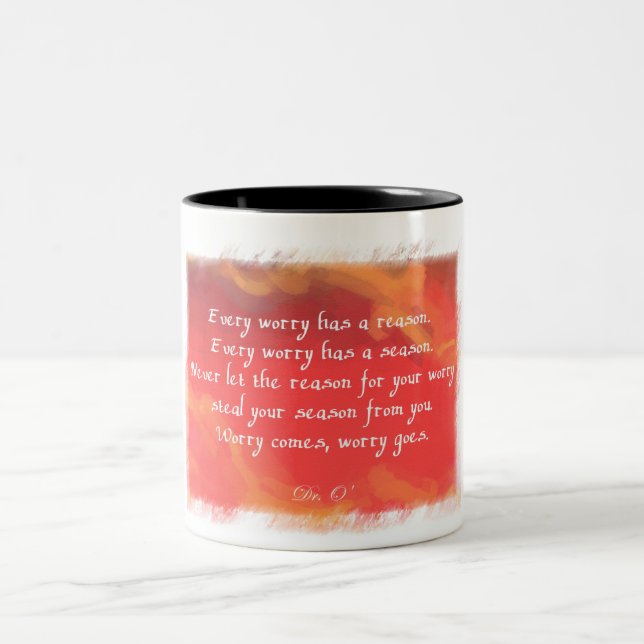 Worry Two-Tone Coffee Mug (Center)