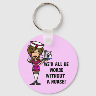 Worse Without a Nurse Key Ring