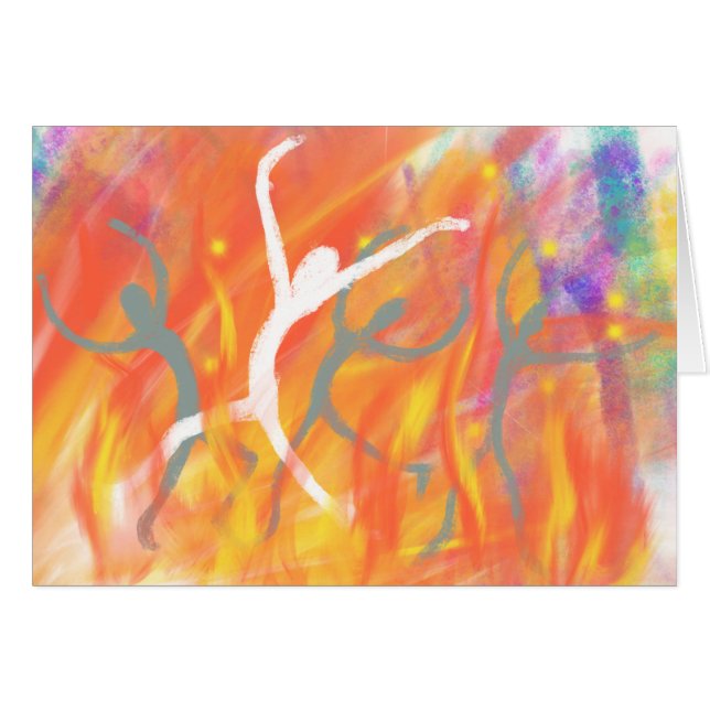 Worship in the Furnace Modern Christian Bible Art (Front Horizontal)