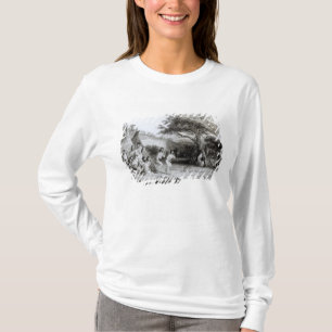 Worship of the Sun, engraved by R. Ehnshelwood T-Shirt