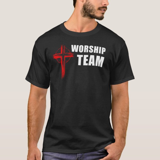 Worship Team - Choir Singing Church T-Shirt (Front)
