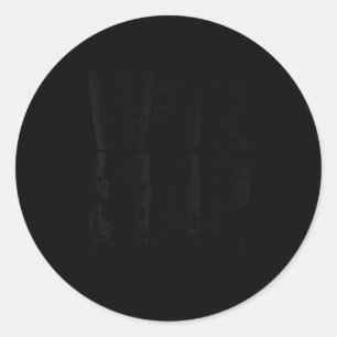 Worship Through The Worry Christian Faith Retro Ng Classic Round Sticker