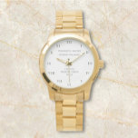 Worshipful Master Freemason Masonic Lodge Watch<br><div class="desc">Worshipful Master,  Freemason,  Masonic Lodge charity,  Commemorative watch. Personalise it with your own text.</div>