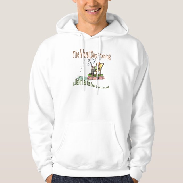 Worst Day Fishing Hoodie (Front)