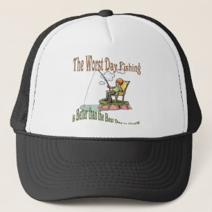 Worst Day Fishing Trucker Hat