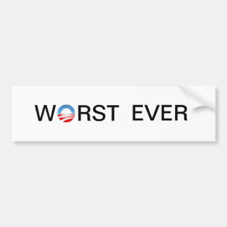 "Worst Ever" Bumper Sticker
