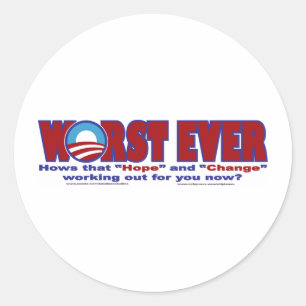 WORST-EVER CLASSIC ROUND STICKER