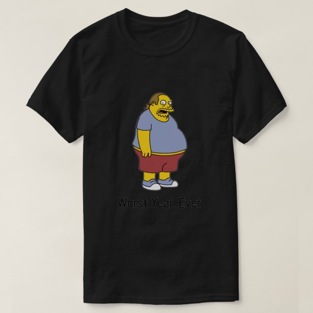 Worst year ever (comic book guy) Essential T-Shirt (Design Front)