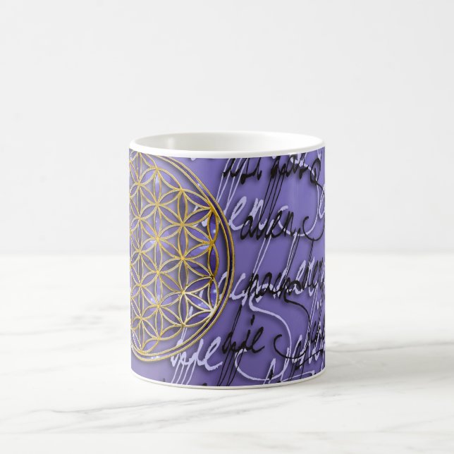 Worte Der Blume Des Lebens Coffee Mug (Center)