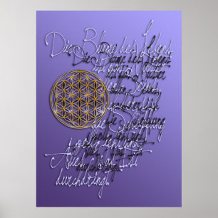 Worte Der Blume Des Lebens Poster