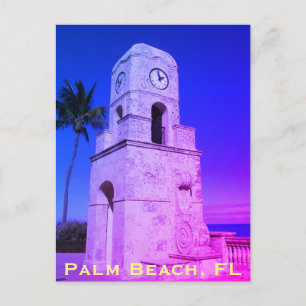 Worth Avenue Clock Tower - Palm Beach, FL Postcard