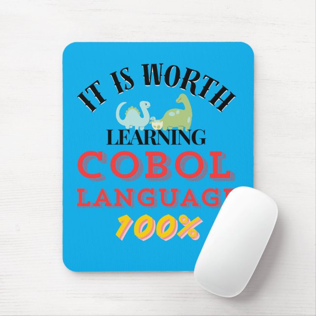 Worth Learning Cobol Programming Language Mouse Mat (With Mouse)