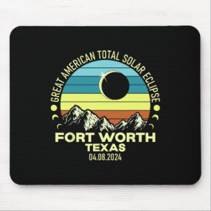 Worth Texas Total Solar Eclipse 2024 Mouse Mat
