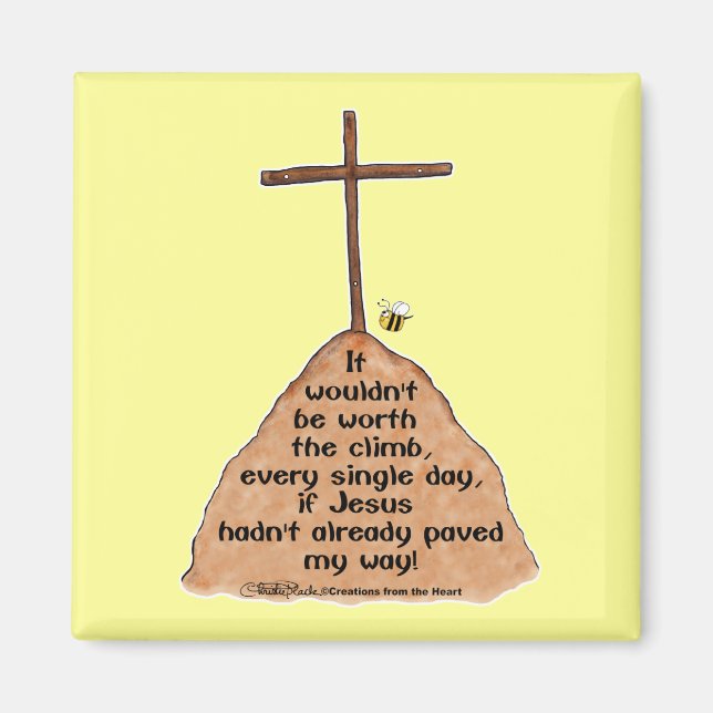 Worth the Climb Magnet (Front)