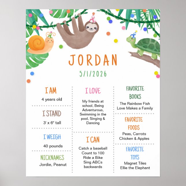 Worth The Wait Adoption | Birthday Party Sign (Front)