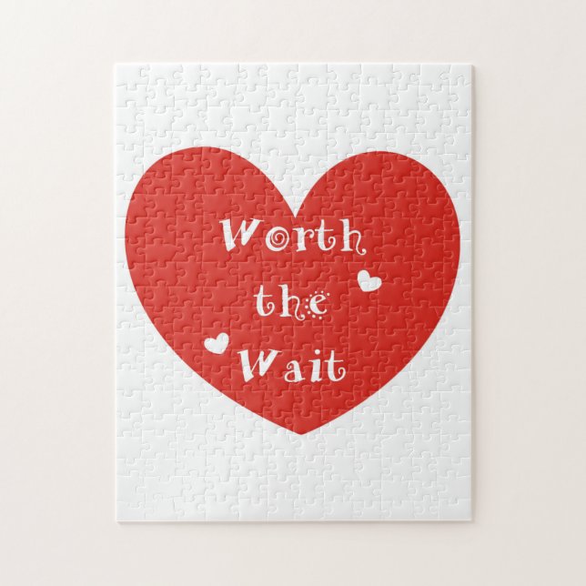 Worth the Wait - Adoption - New Baby Jigsaw Puzzle (Vertical)
