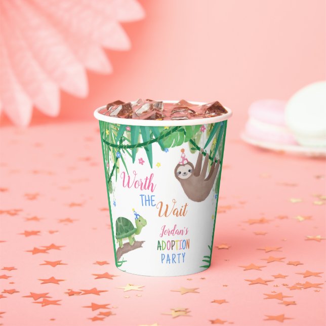 Worth the Wait Adoption Party  Paper Cups (Insitu)