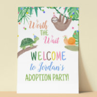Worth the Wait Adoption Party Welcome Sign