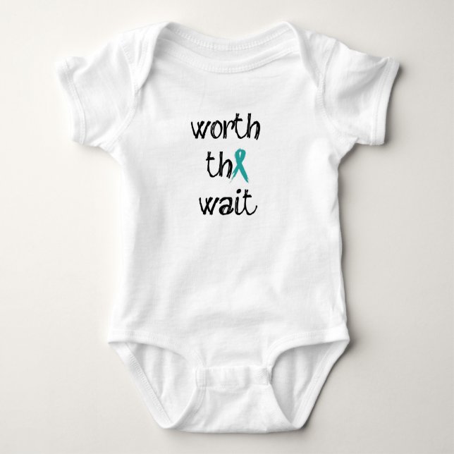 Worth the Wait Baby Bodysuit (Front)