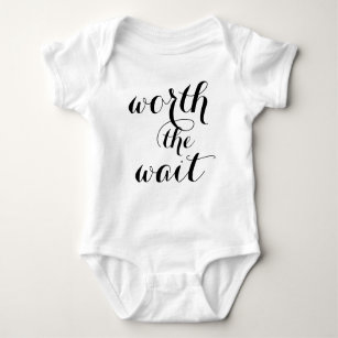 Worth the wait baby best sale girl outfit