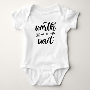 Worth The Wait Baby Infant Newborn Bodysuit