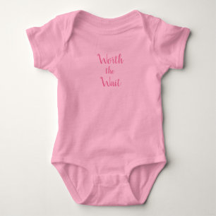 Worth the Wait Baby One Piece Bodysuit