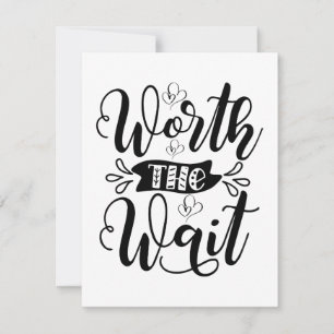 Worth the Wait Bodysuit, worth the wait Thank You Card