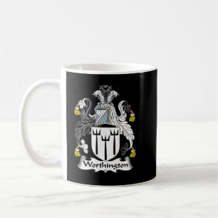 Worthington Coat of Arms  Family Crest  Coffee Mug