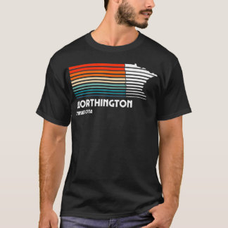 Worthington Minnesota Retro Vintage Style City  T-Shirt