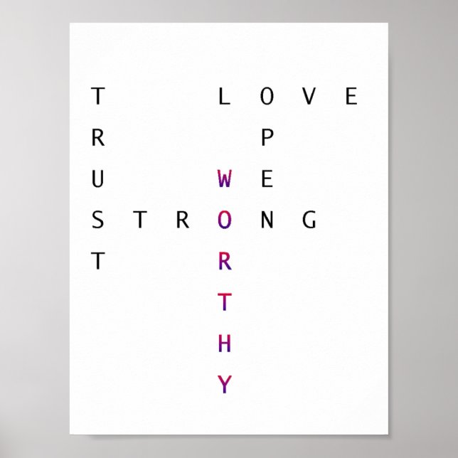 Worthy Love Poster (Front)