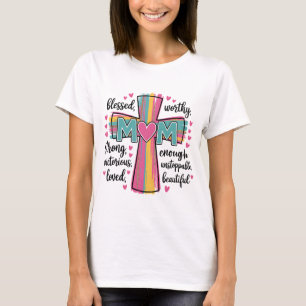 Worthy Loved Mom Shirt   Faith Mother’s Day Tee