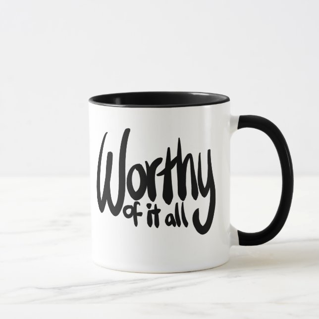 Worthy of it all Christian Worship Song Mug (Right)