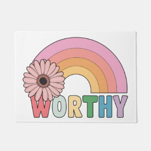 Worthy Rainbow Bloom Doormat
