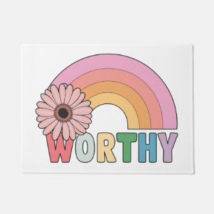 Worthy Rainbow Bloom Doormat