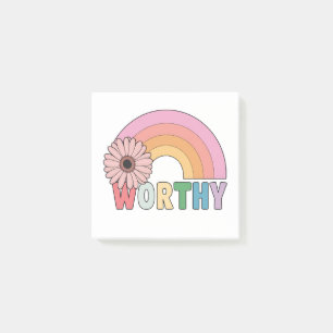 Worthy Rainbow Bloom Post-it Notes