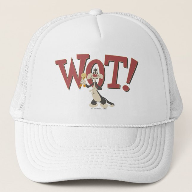 "Wot!" SYLVESTER™ & TWEETY™ Hypnotised Trucker Hat (Front)