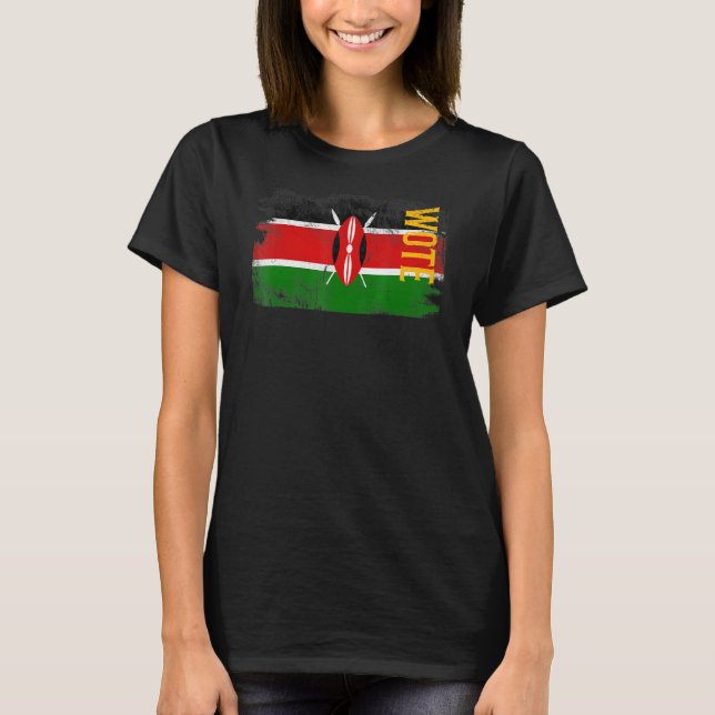 Wote Kenya Flag For Kenyans Men Women Kids T-Shirt (Front)